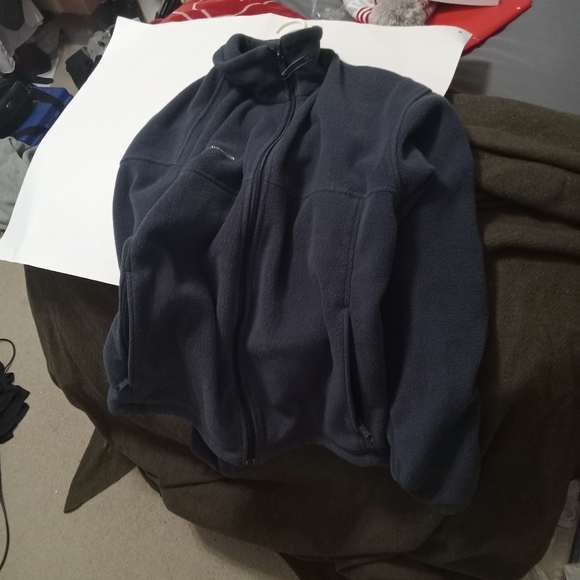 Columbia Sportwear Co. Men's Made in Vietnam Blue? Fully Zipped 1 L. Sweater - Picture 6 of 8